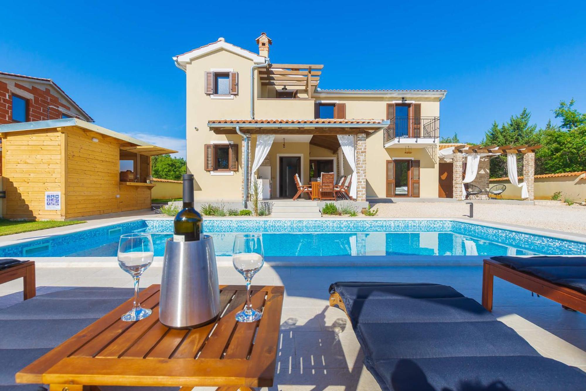 Butkovići Villa David - Luxurious Secluded Villa With A Heated Pool מראה חיצוני תמונה